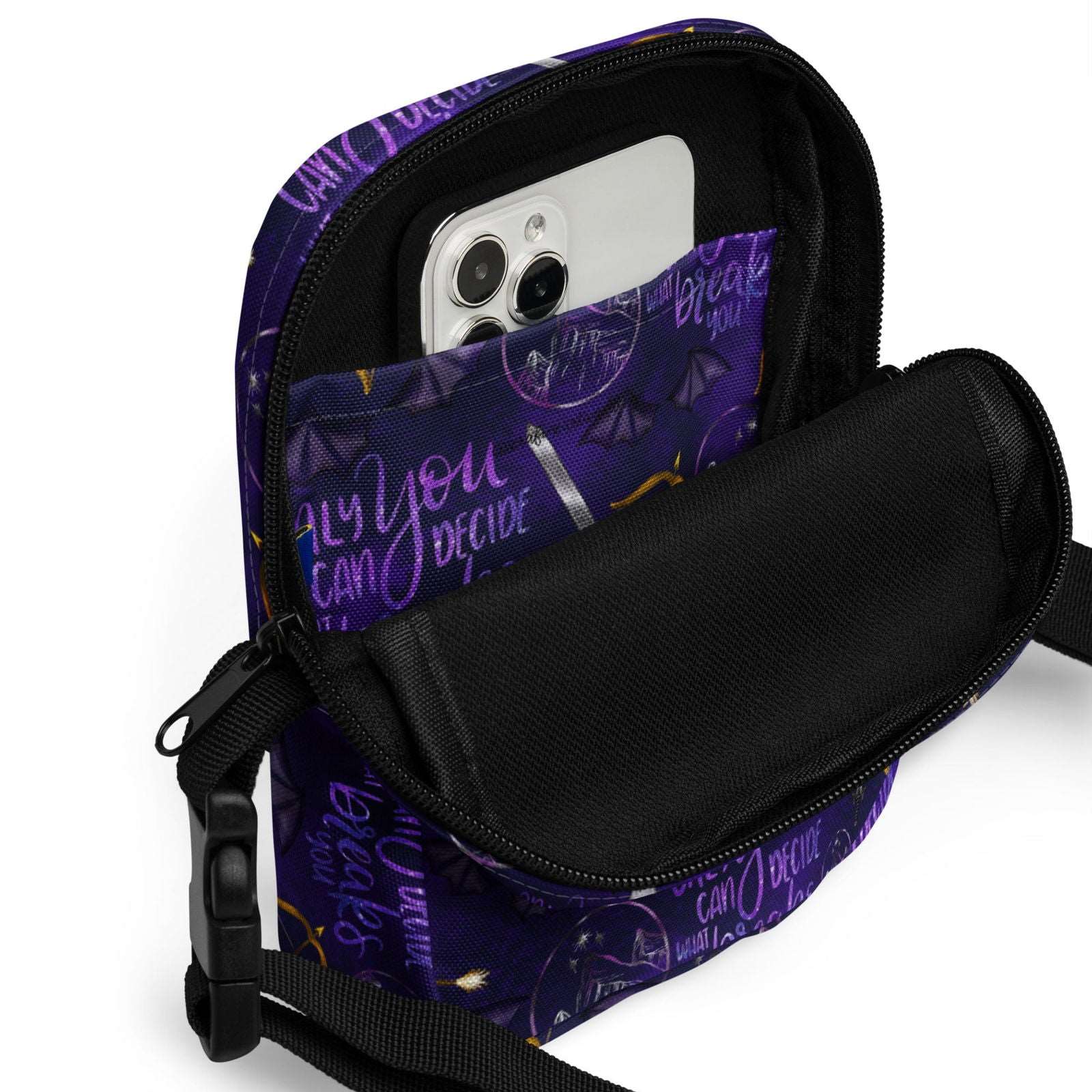 Bookish Crossbody Bag | ACOTAR Night Court | SJM Merch - Serafine Art & Design - 