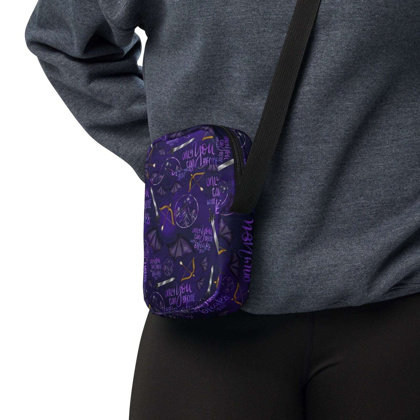 Bookish Crossbody Bag | ACOTAR Night Court | SJM Merch - Serafine Art & Design - 