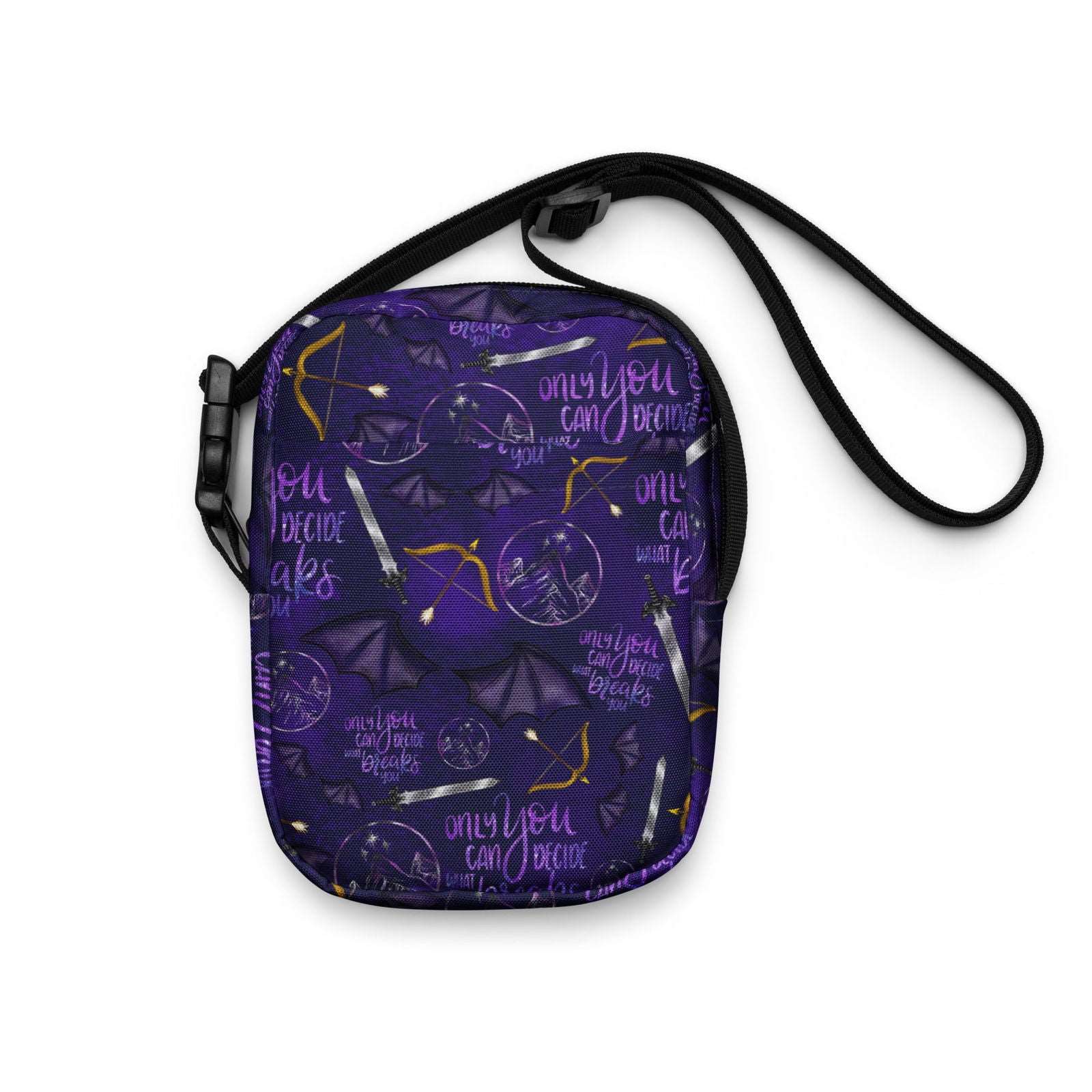 Bookish Crossbody Bag | ACOTAR Night Court | SJM Merch - Serafine Art & Design - 