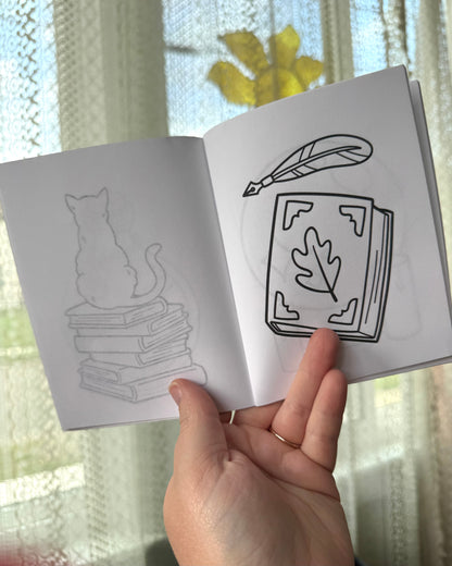 Mini Coloring Book - Dark Academia