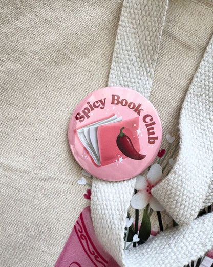 Spicy Book Club Pin | Bookish Pinback Button