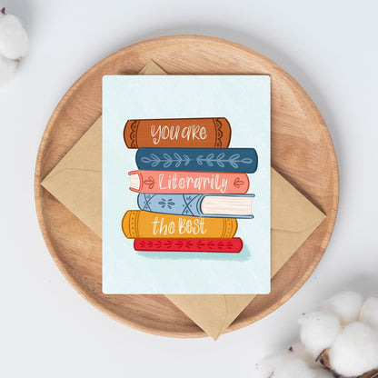 Literally The Best Birthday and Thank You Card | Bookish Greeting Cards