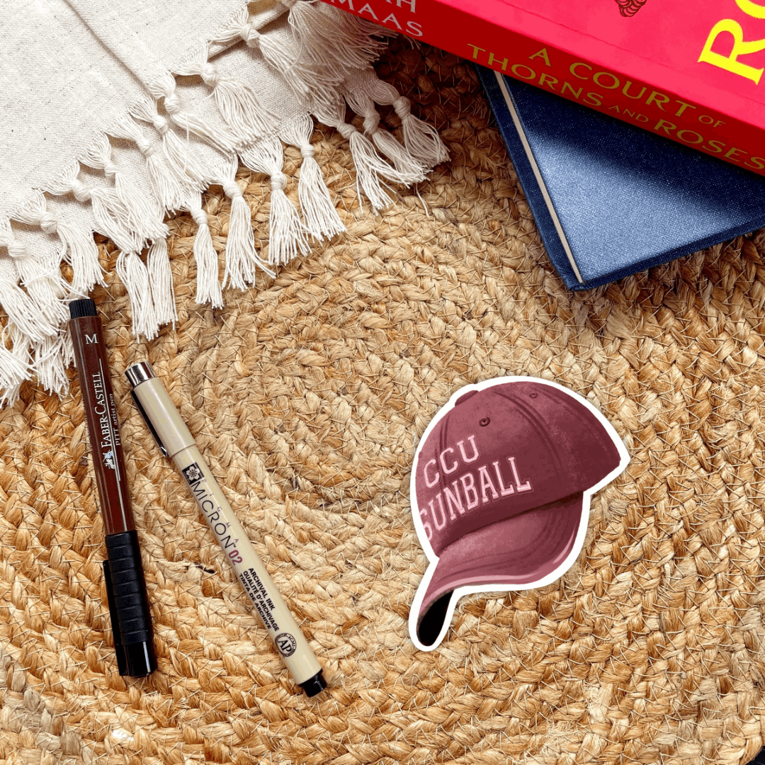 CCU Sunball Sticker | Sarah J Maas | Crescent City Merch - Serafine Art & Design - 
