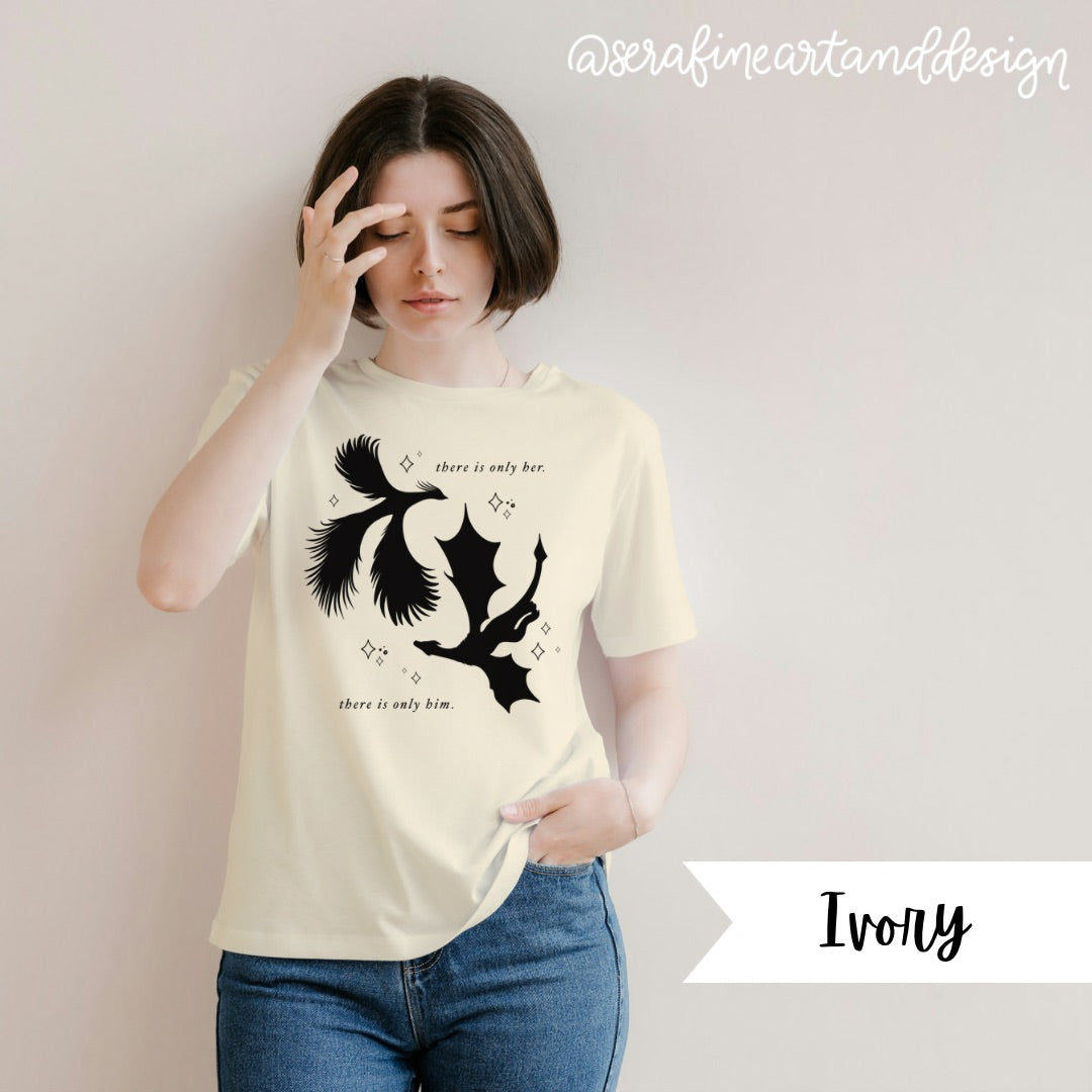 There Is Only Her There Is Only Him Tory & Darius T-Shirt | Comfort Colors | Zodiac Academy Officially Licensed