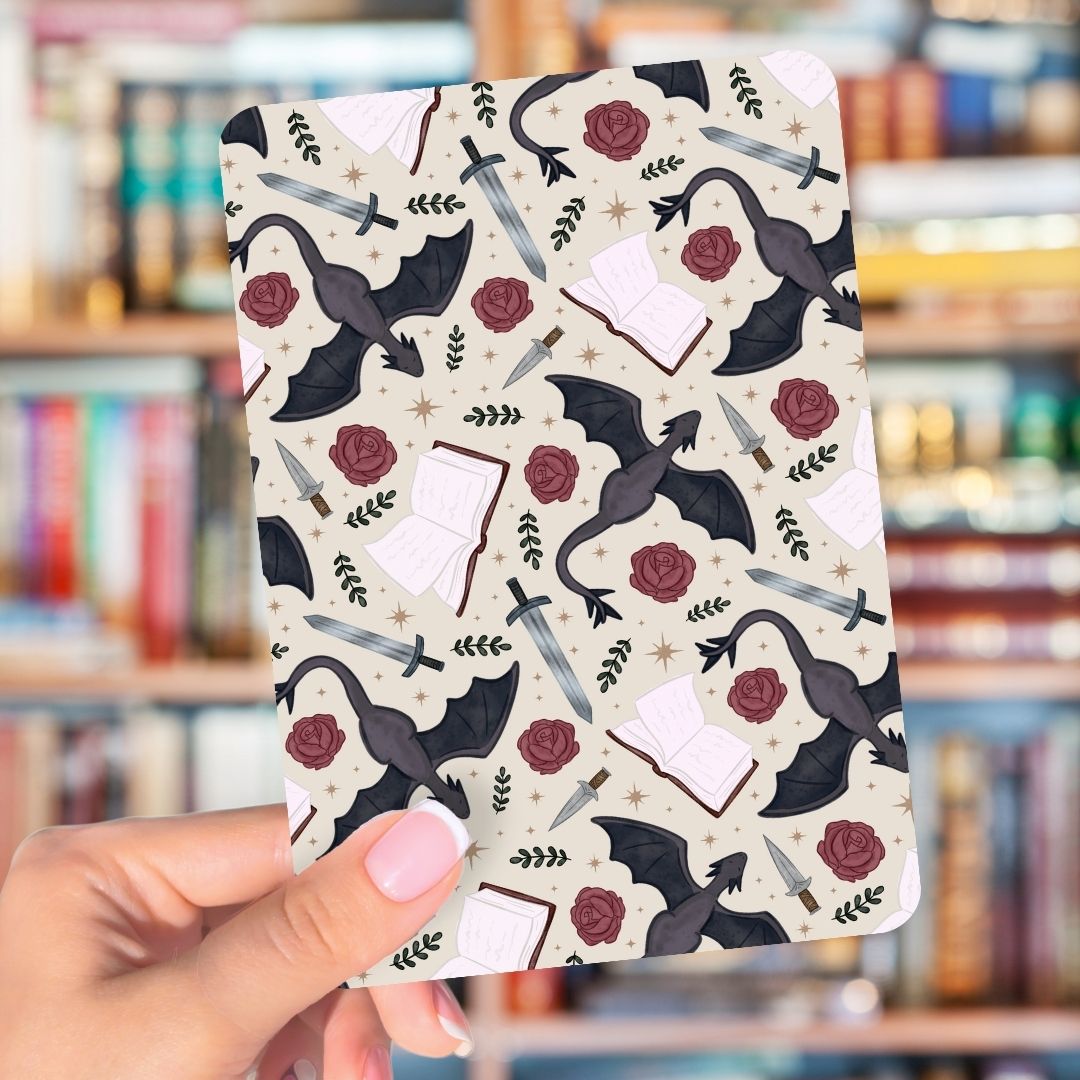 Romantasy Dragon Kindle Inserts | Adorable Kindle Accessories for Book Lovers