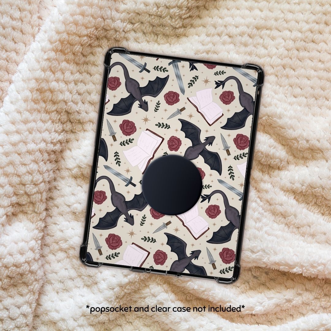Romantasy Dragon Kindle Inserts | Adorable Kindle Accessories for Book Lovers