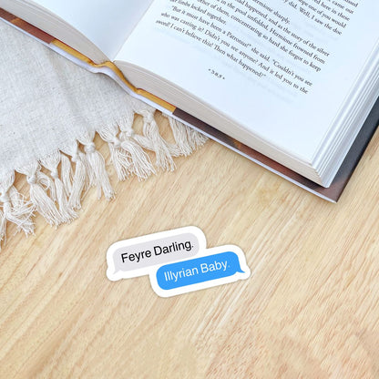 ACOTAR Feyre Darling Chat Sticker | Sarah J Maas Officially Licensed