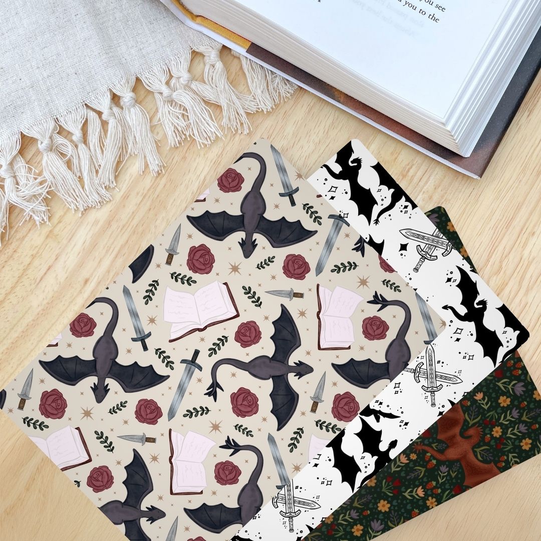 Romantasy Dragon Kindle Inserts | Adorable Kindle Accessories for Book Lovers