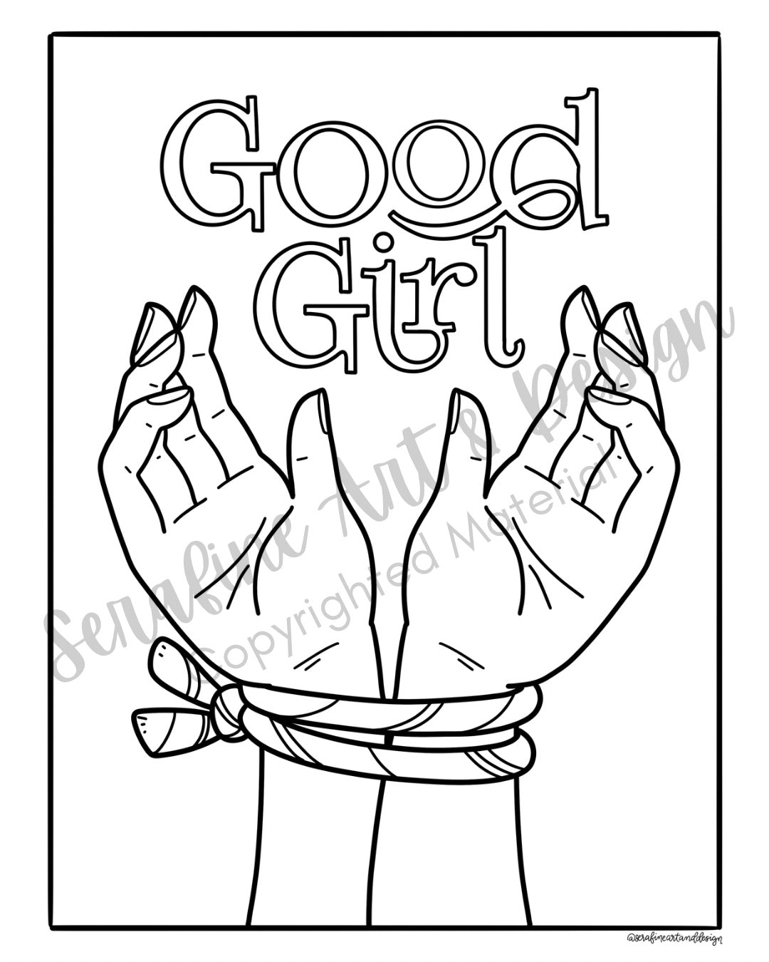 Diaries & Desire: A Dark Romance Coloring Book For Book Lovers by Serafine Art & Design