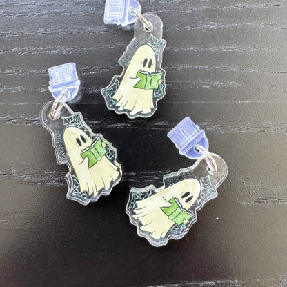 Boo-kish Reading Ghost Kindle Charm | Bookish USB-C Dust Plug