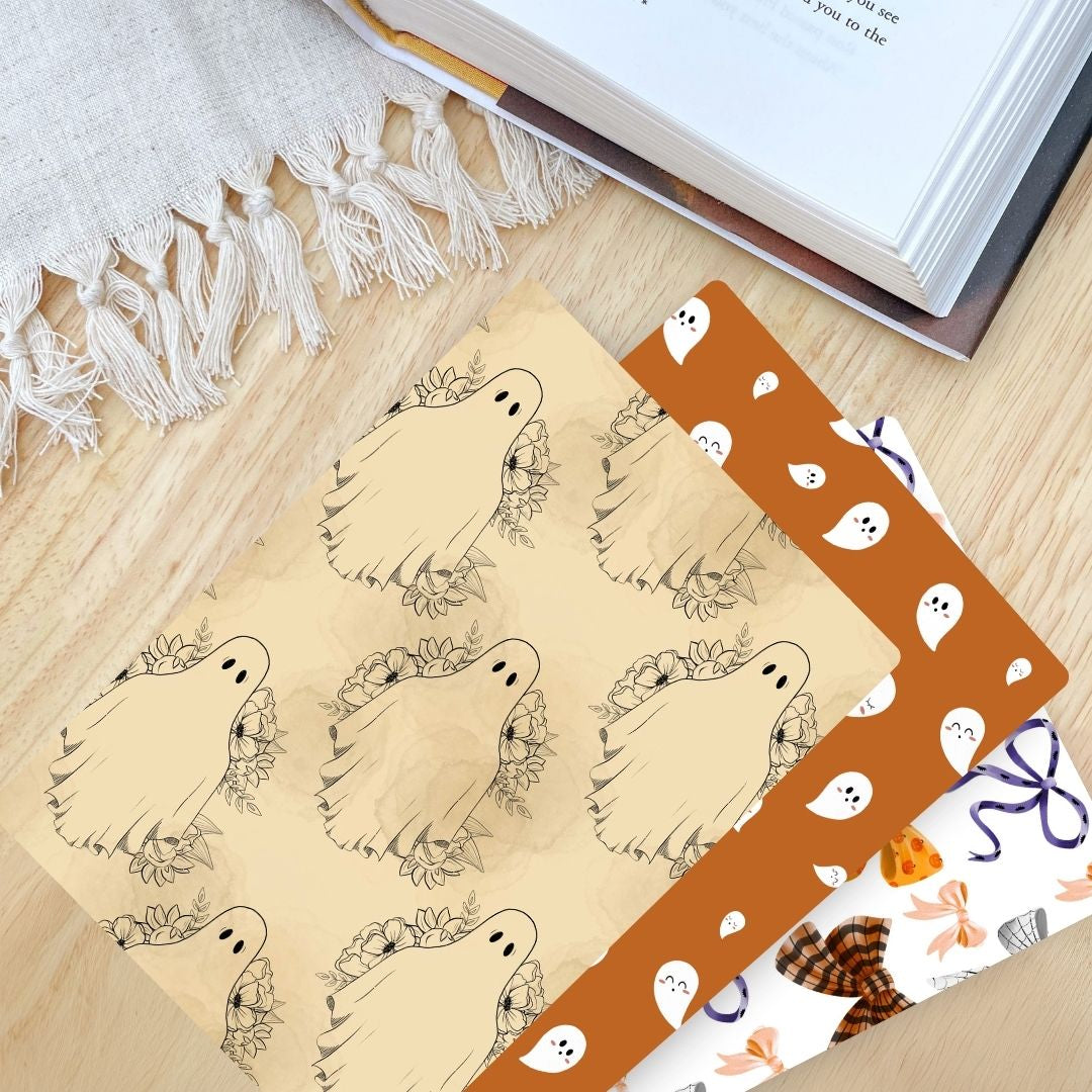 Halloween Kindle Inserts | Adorable Spooky Ghosts Kindle Accessories for Book Lovers