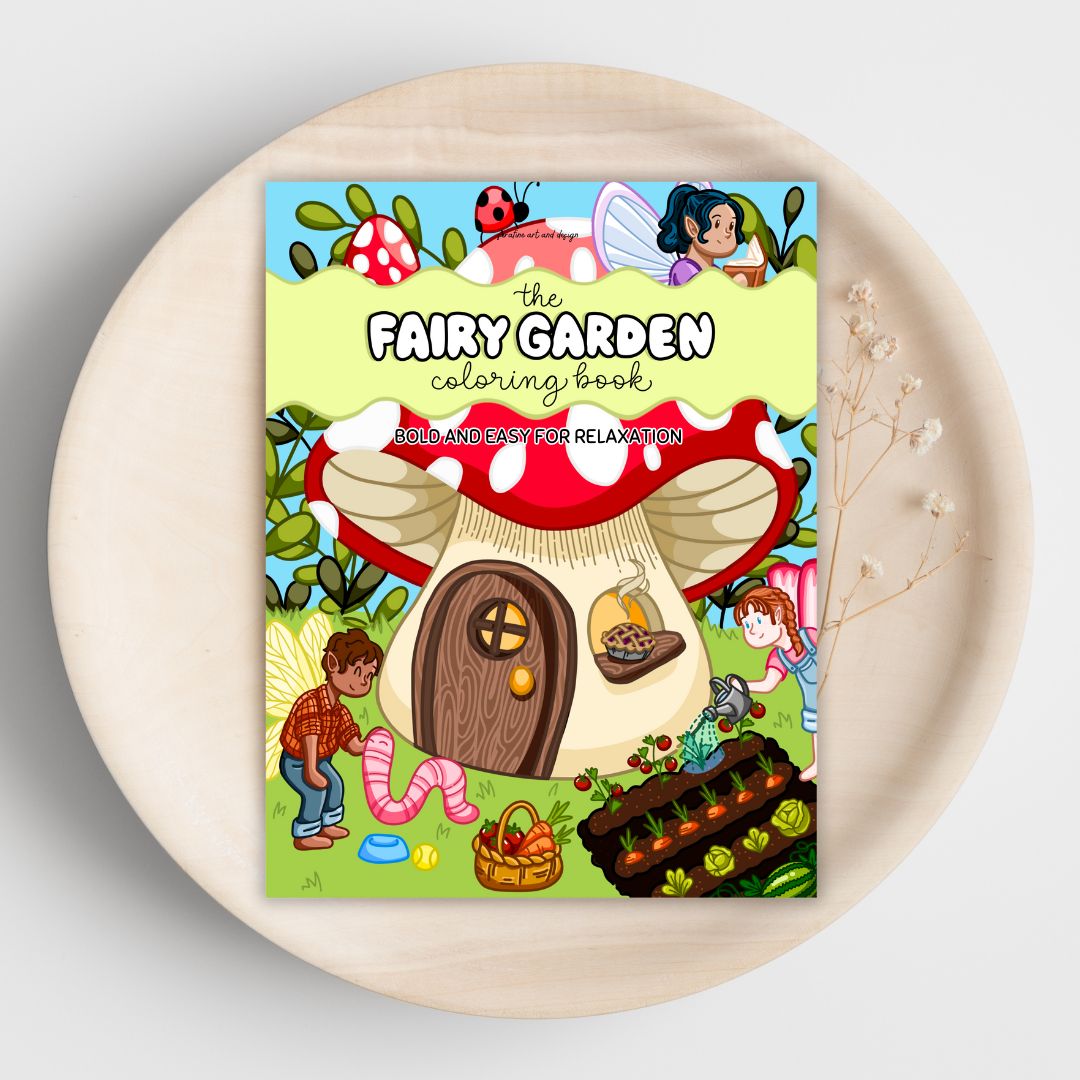 The Fairy Garden Coloring Book by Serafine Art and Design