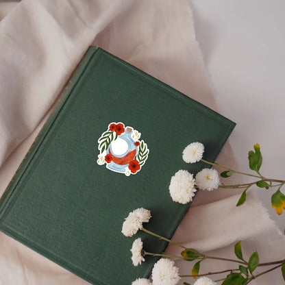 Flameroot Bottle Sticker | Spark of The Everflame by Penn Cole | Bookish Stickers - Serafine Art & Design - 