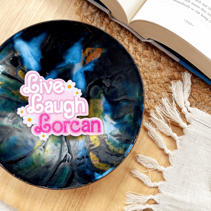 Girly Live, Laugh, Lorcan Sticker | Sarah J Maas | Bookish | Throne of Glass - Serafine Art & Design - 