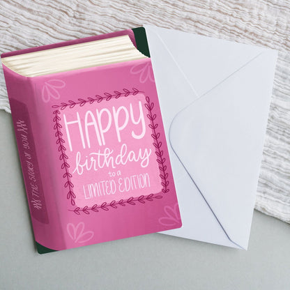 Happy Birthday To A Limited Edition Card | Bookish Greeting Cards - Serafine Art & Design - 