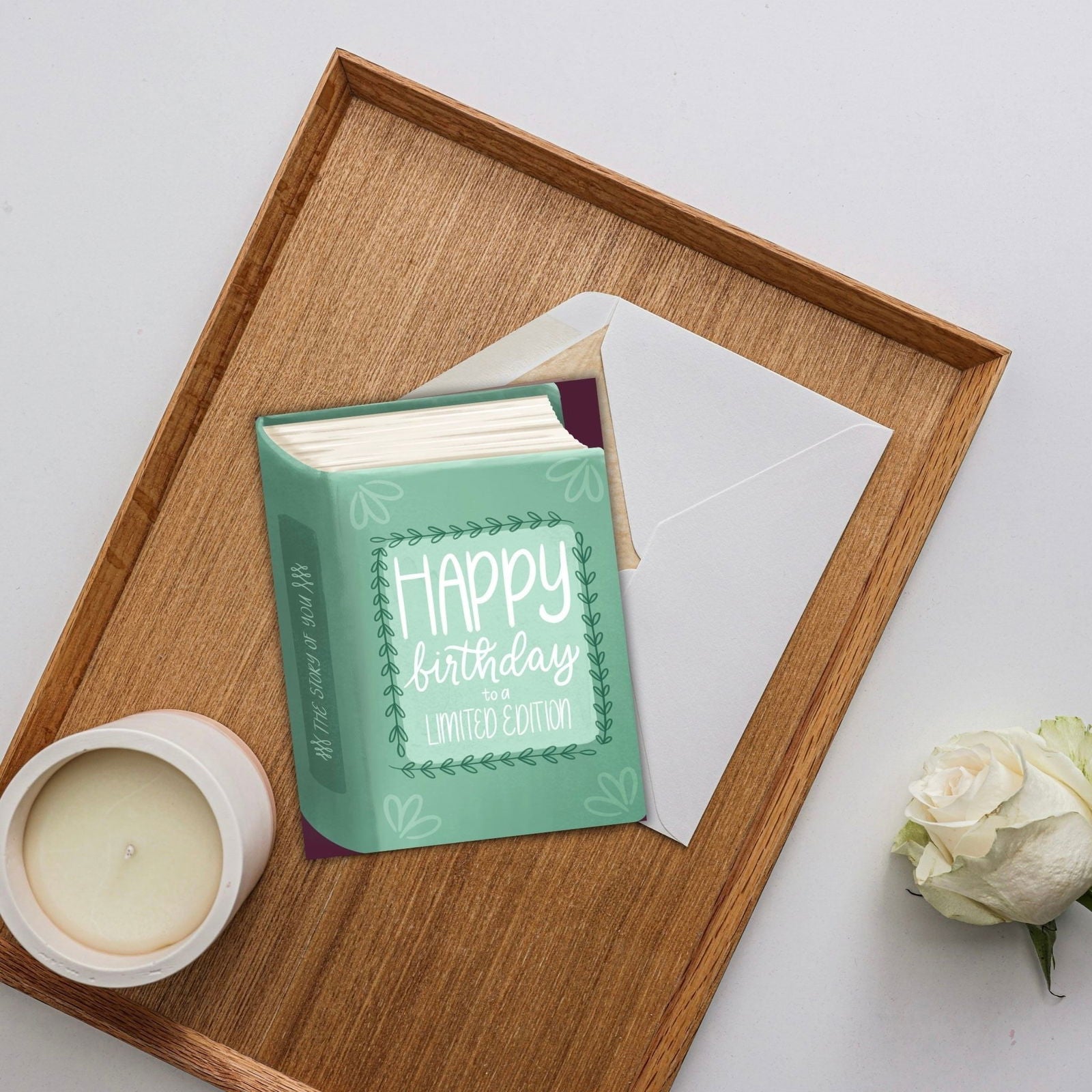 Happy Birthday To A Limited Edition Card | Bookish Greeting Cards - Serafine Art & Design - 