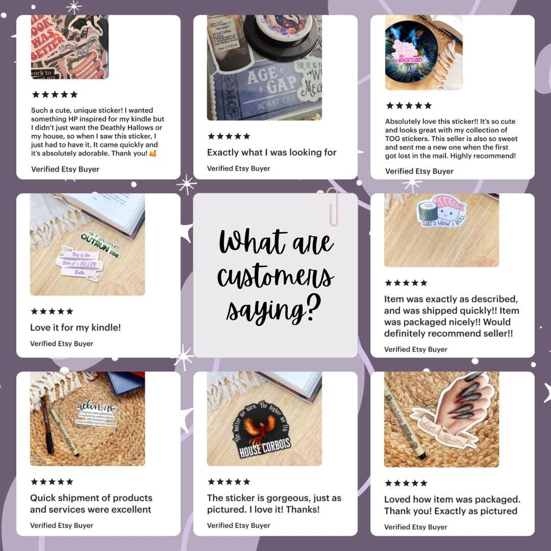 ACOTAR Sticker Pack | Bookish Stickers | Sarah J Maas Merch
