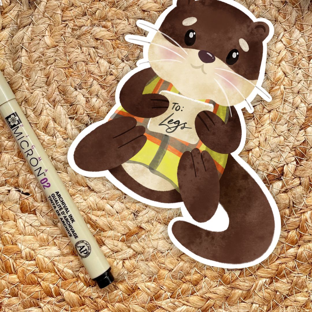 Crescent City Postal Service Otter Sticker | Sarah J Maas Stickers