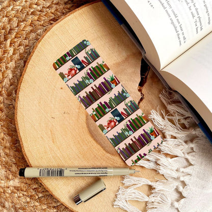 Romantic Floral Bookshelf Bookmark