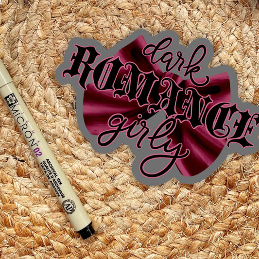 Dark Romance Girly Sticker for Kindles