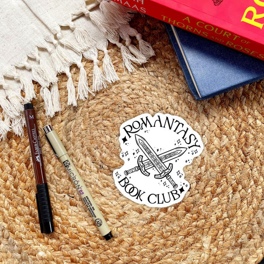 Romantasy Book Club Sticker for Readers