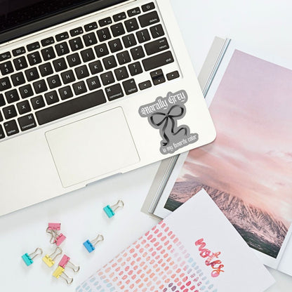 Morally Grey is My Favorite Color Sticker | Book Lover Kindle Stickers