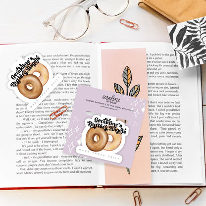 Zodiac Academy Geraldine's Buttery Bagels Magnetic Bookmark | Officially Licensed