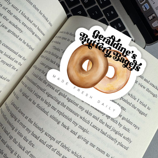 Zodiac Academy Geraldine's Buttery Bagels Magnetic Bookmark | Officially Licensed