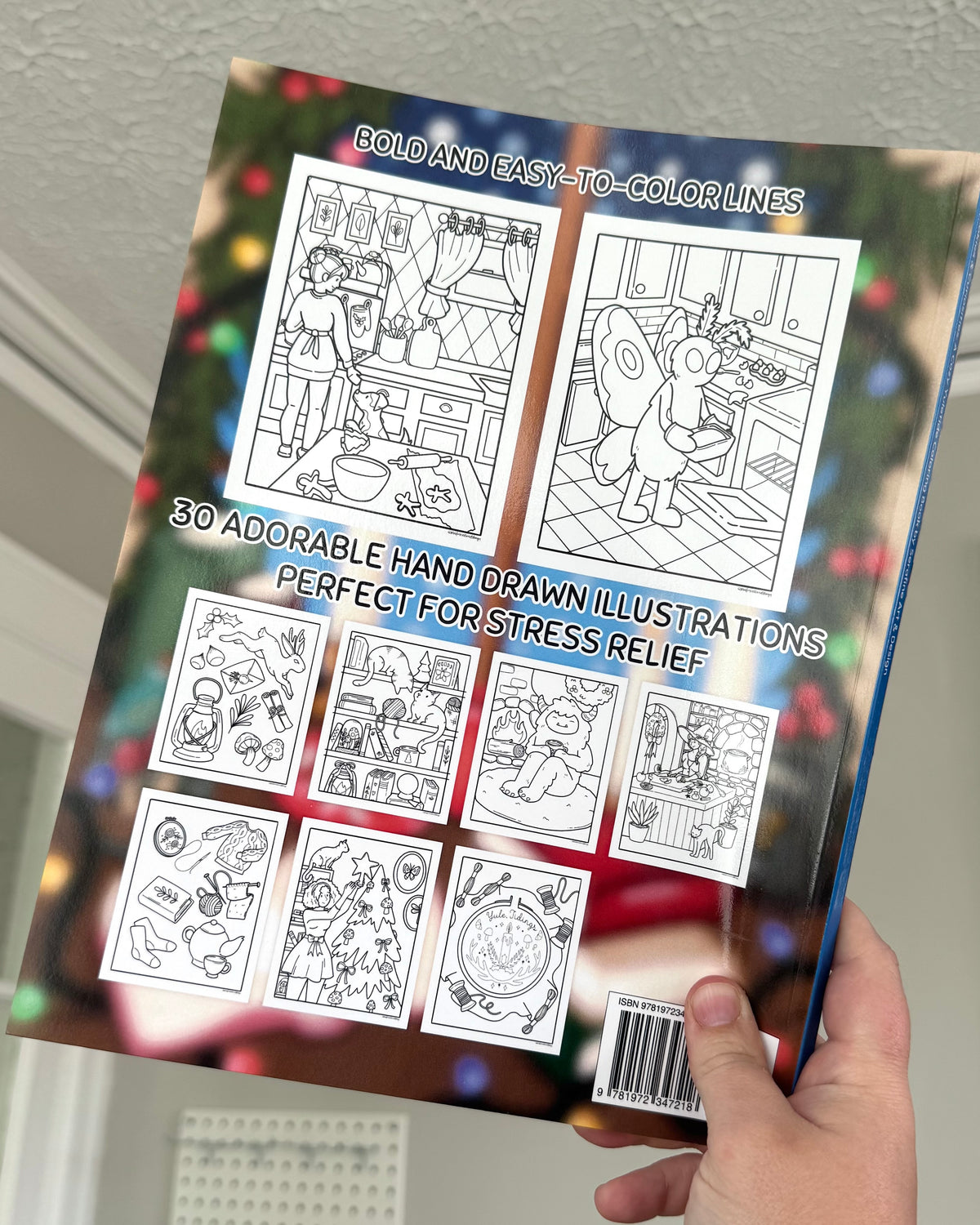 Cookies & Curiosities: A Cozy Yuletide Coloring Book by Serafine Art and Design