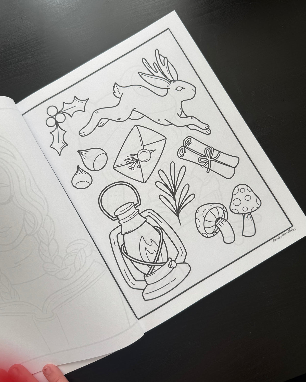 Cookies & Curiosities: A Cozy Yuletide Coloring Book by Serafine Art and Design