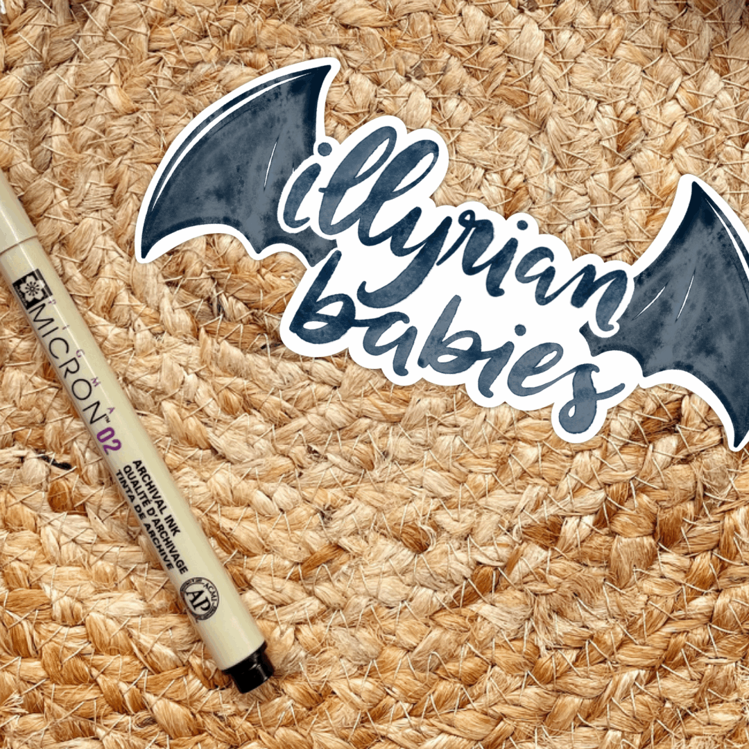 Illyrian Babies Sticker | Bat Boys | Bookish | ACOTAR Merch - Serafine Art & Design - 
