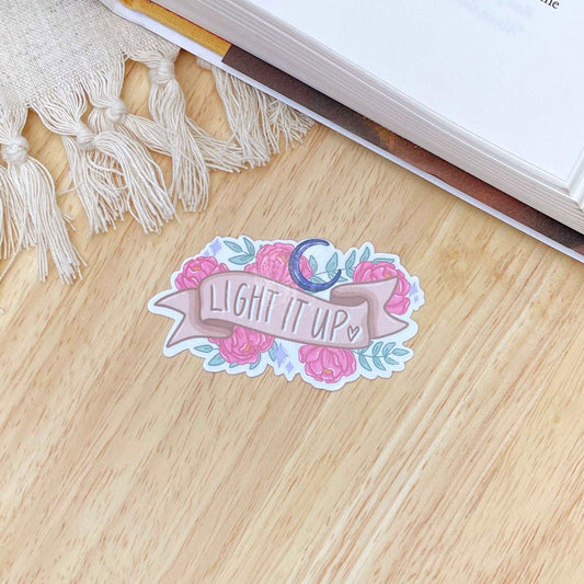 Light It Up Sticker | Crescent City | Bookish | Sarah J Maas - Serafine Art & Design - 