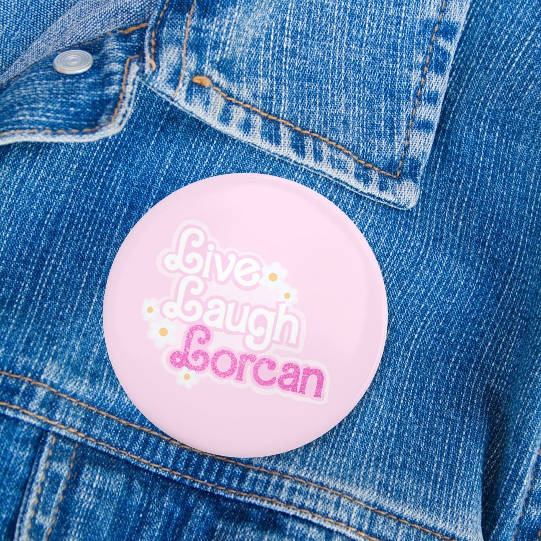 Live Laugh Lorcan Throne of Glass Pin | Bookish Pinback Button - Serafine Art & Design - 