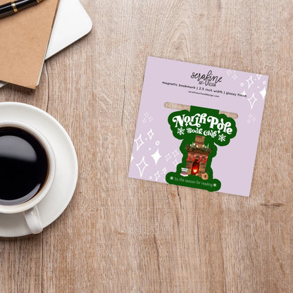 North Pole Book Club Magnetic Bookmark | Cute Reading Accessories Gift for Book Lovers