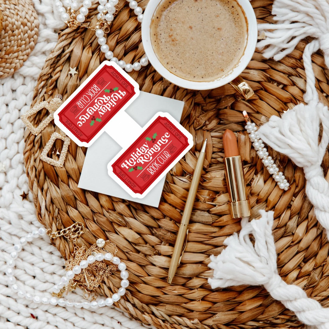 Holiday Romance Book Club Magnetic Bookmark | Cute Reading Accessories Gift for Book Lovers