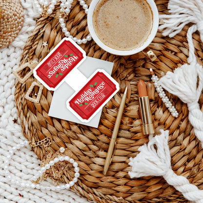 Holiday Romance Book Club Magnetic Bookmark | Cute Reading Accessories Gift for Book Lovers
