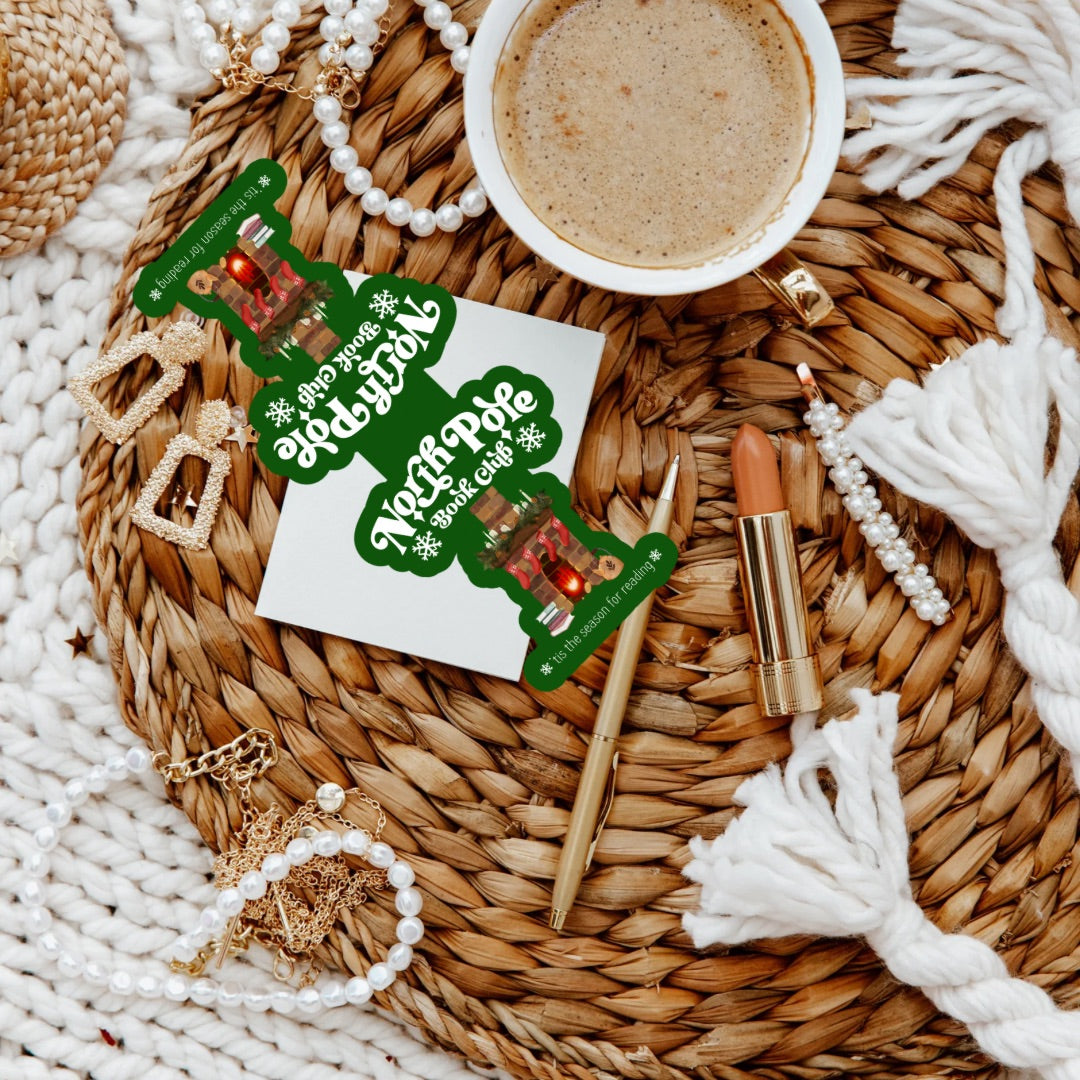 North Pole Book Club Magnetic Bookmark | Cute Reading Accessories Gift for Book Lovers