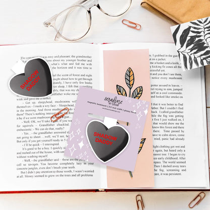 Shadow Daddy Bookish Heart Candies Magnetic Bookmark