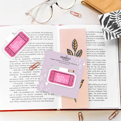 Romance Book Tropes Magnetic Bookmark