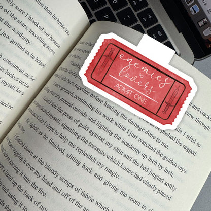 Romance Book Tropes Magnetic Bookmark