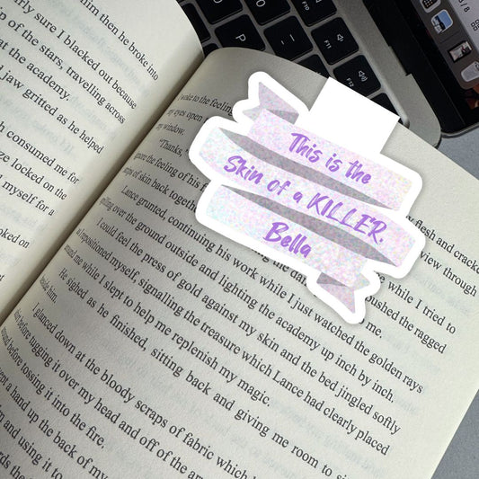 Skin of a Killer Sparkly Vampire Magnetic Bookmark