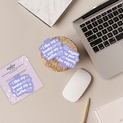 Books Spicy & Coffee Icy Magnetic Bookmark