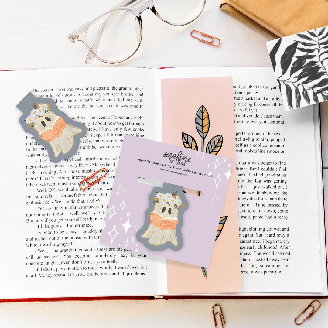 Garden Ghost Magnetic Bookmark