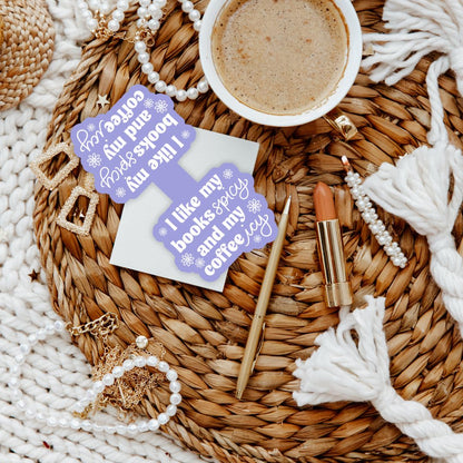 Books Spicy & Coffee Icy Magnetic Bookmark