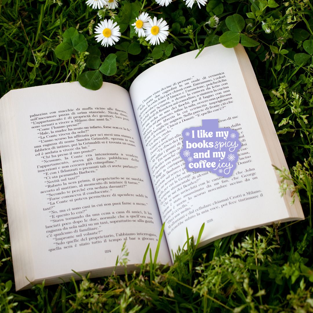 Books Spicy & Coffee Icy Magnetic Bookmark