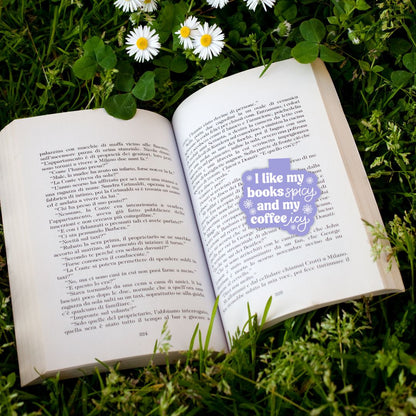 Books Spicy & Coffee Icy Magnetic Bookmark