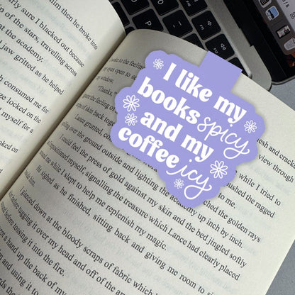 Books Spicy & Coffee Icy Magnetic Bookmark