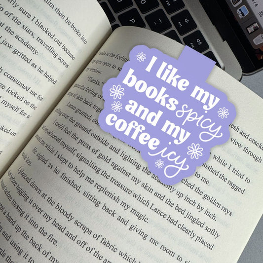Books Spicy & Coffee Icy Magnetic Bookmark
