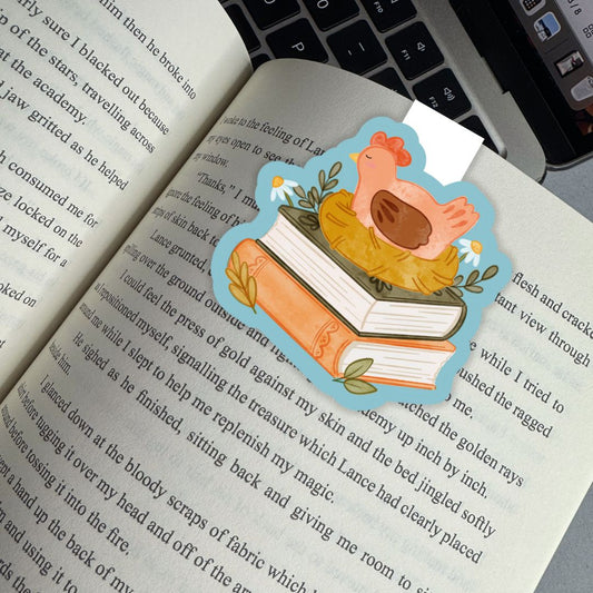Bookish Chicken Magnetic Bookmark