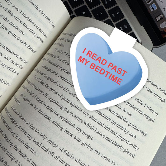 I Read Past My Bedtime Bookish Candies Magnetic Bookmark